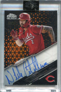 2020 Topps Chrome Black Autographs Orange Refractor Nick Castellanos Auto 5/25