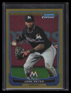 2012 Bowman Chrome Gold Refractor 63 Jose Reyes 47/50