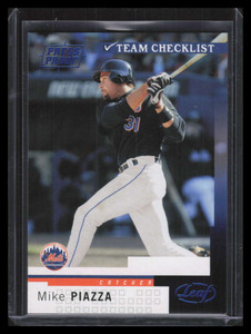 2004 Leaf Press Proofs Blue 296 Mike Piazza TC 2/100 Team Checklist