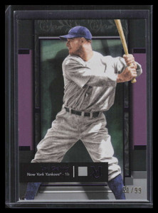 2024 Topps Museum Collection Amethyst 19 Lou Gehrig 51/99