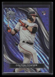 2024 Topps Chrome Black Purple Mini-Diamond Refractor 70 Colton Cowser RC 89/150