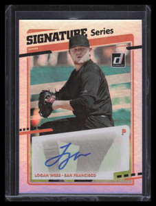 2020 Donruss Signature Series 9 Logan Webb Rookie Auto