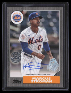 2022 Topps '87 Topps Autographs Black 87bams Marcus Stroman Auto 43/199