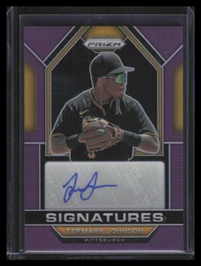 2023 Panini Prizm Signatures Prizms Purple 11 Termarr Johnson Rookie Auto 89/99