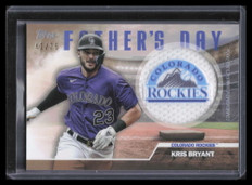 2023 Topps Father's Day Commemorative Team Gold FDKB Kris Bryant Patch 41/75
