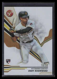 2024 Topps Pristine Gold Refractor 149 Endy Rodriguez Rookie 18/50