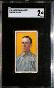 1909-11 t206 Sovereign 350 316 Dan McGann ML SGC 2 GD