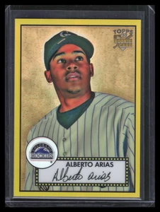 2007 Topps '52 Chrome Gold Refractor 87 Alberto Arias Rookie 19/52