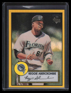 2006 Topps '52 Chrome Gold Refractor 71 Reggie Abercrombie Rookie 12/52