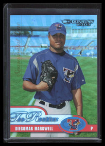 2003 Donruss Rookies Stat Line Season 50 Diegomar Markwell Rookie 10/13