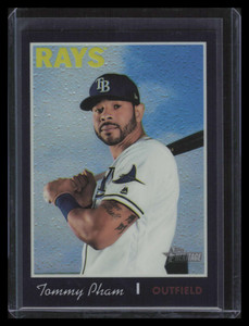 2019 Topps Heritage Chrome Black Refractor thc194 Tommy Pham 20/70