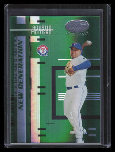 2005 Leaf Certified Materials Mirror Emerald 202 Agustin Montero NG Rookie 2/5