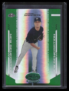 2004 Leaf Certified Materials Mirror Emerald 277 Dennis Sarfate NG Rookie 2/5