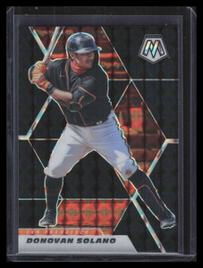 2021 Panini Mosaic Mosaic Black Refractor 152 Donovan Solano 1/1