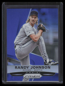 2015 Panini Prizm Prizms Blue Refractor 157 Randy Johnson 26/75