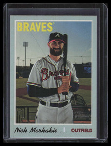 2019 Topps Hertiage Silver Metal 505 Nick Markakis /70