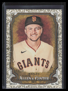 2024 Topps Allen and Ginter Gold Foil Filigree 40 Patrick Bailey 43/50