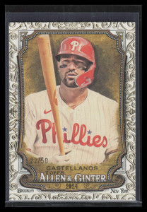 2024 Topps Allen and Ginter Gold Foil Filigree 155 Nick Castellanos 22/50