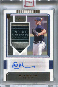 2023 Panini Three and Two Autographs 105 Matt Manning Laundry Tag Patch Auto 2/3