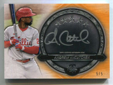 2021 Topps Five Star Silver Signatures Orange SSAM Andrew McCutchen Auto 5/5