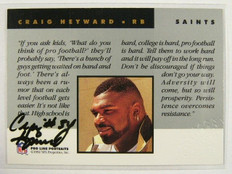 1992 Pro Line Portraits Craig Heyward auto autograph ID: 8675