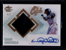 2024 Leaf Trinity The Cycle Home Run csgs1 Gary Sheffield Patch Auto 1/1