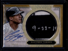 2020 Topps Five Star Jumbo Autographs Gold AJPGTO Gleyber Torres Patch Auto 8/10