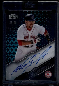2020 Topps Chrome Black Autographs Green Refractor Nomar Garciaparra Auto 47/99