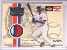 2005 National Pastime Buyback Rondell White Patch #D120/123 2001 Platinum *67250