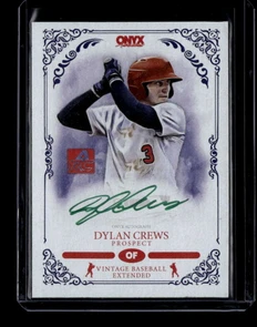 2022 Onyx Vintage Extended Autographs Green Ink VADC Dylan Crews Rookie Auto /50