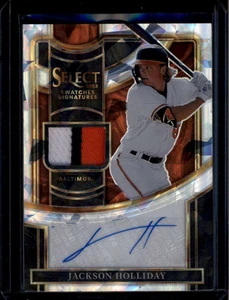 2023 Select Swatches Signatures Cracked Ice Jackson Holliday RC Patch Auto 17/23