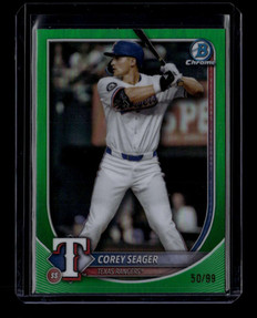 2025 Bowman Chrome Green Refractor 45 Corey Seager 50/99