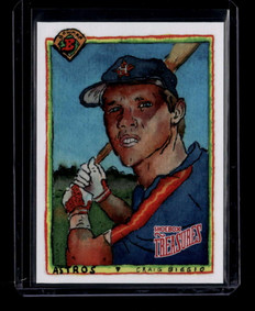 2025 Topps Shoebox Treasures '90 Bowman Stamp b902 Craig Biggio 2/99