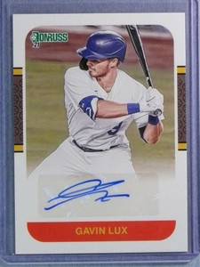 2021 Panini Donruss Baseball '87 Retro Signature Gavin Lux Autograph Auto #87SGL