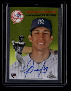 2023 Topps Chrome Platinum Anniversary Autographs CPAOCA Oswaldo Cabrera RC Auto