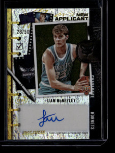 2025-26 Topps New Applicants Autographs Gold Foil Liam McNeeley RC Auto 26/50
