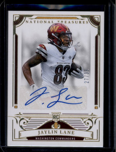 2025 Panini National Treasures Gold 152 Jaylin Lane Rookie Auto 27/35