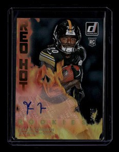 2025 Donruss Red Hot Rookies Autographs 2 Kaleb Johnson Rookie Auto 12/25