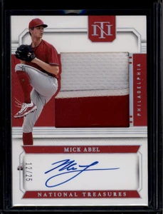 2024 Panini National Treasures Silhouette Signatures Mick Abel RC Patch Auto /25
