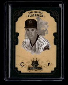 2004 Diamond Kings Framed Gold Sepia 156 Greg Maddux FB 14/25 Flashback