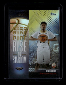 2025-26 Topps Rise to Stardom Gold Rainbow rts13 Derik Queen Rookie 35/50