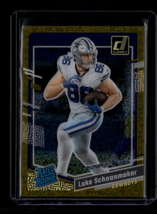 2023 Clearly Donruss Holo Gold 73 Luke Schoonmaker RR Rated Rookie 5/5