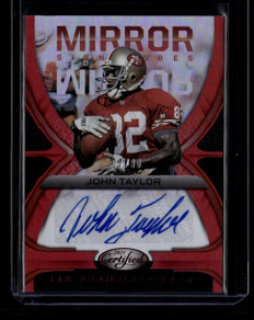 2021 Certified Mirror Signatures Red 12 John Taylor Auto 7/30