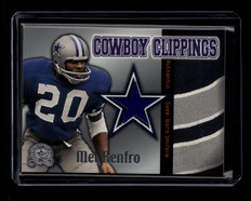 2000 Greats of the Game Cowboy Clippings 9ccl Mel Renfro Uniform Blue Patch