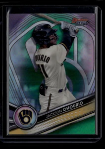2022 Bowman's Best Top Prospects Green Refractor tp19 Jackson Chourio RC 8/99