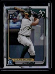 2024 Bowman Chrome Draft Refractor bdc56 Nick Kurtz Rookie
