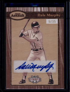 2025 Leaf Lumber Grain Assault Bronze gadm2 Dale Murphy Auto 5/35
