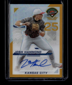 2025 Panini Prospect Holo Signatures Prizms Gold 75 Josh Hammond RC Auto 9/10