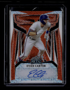 2023 Leaf Metal Autographs Mojo Orange baec2 Evan Carter Rookie Auto 1/1