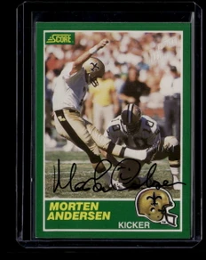 2018 Classic Recollection Collection Buyback Morten Andersen 1989 Score Auto /24
